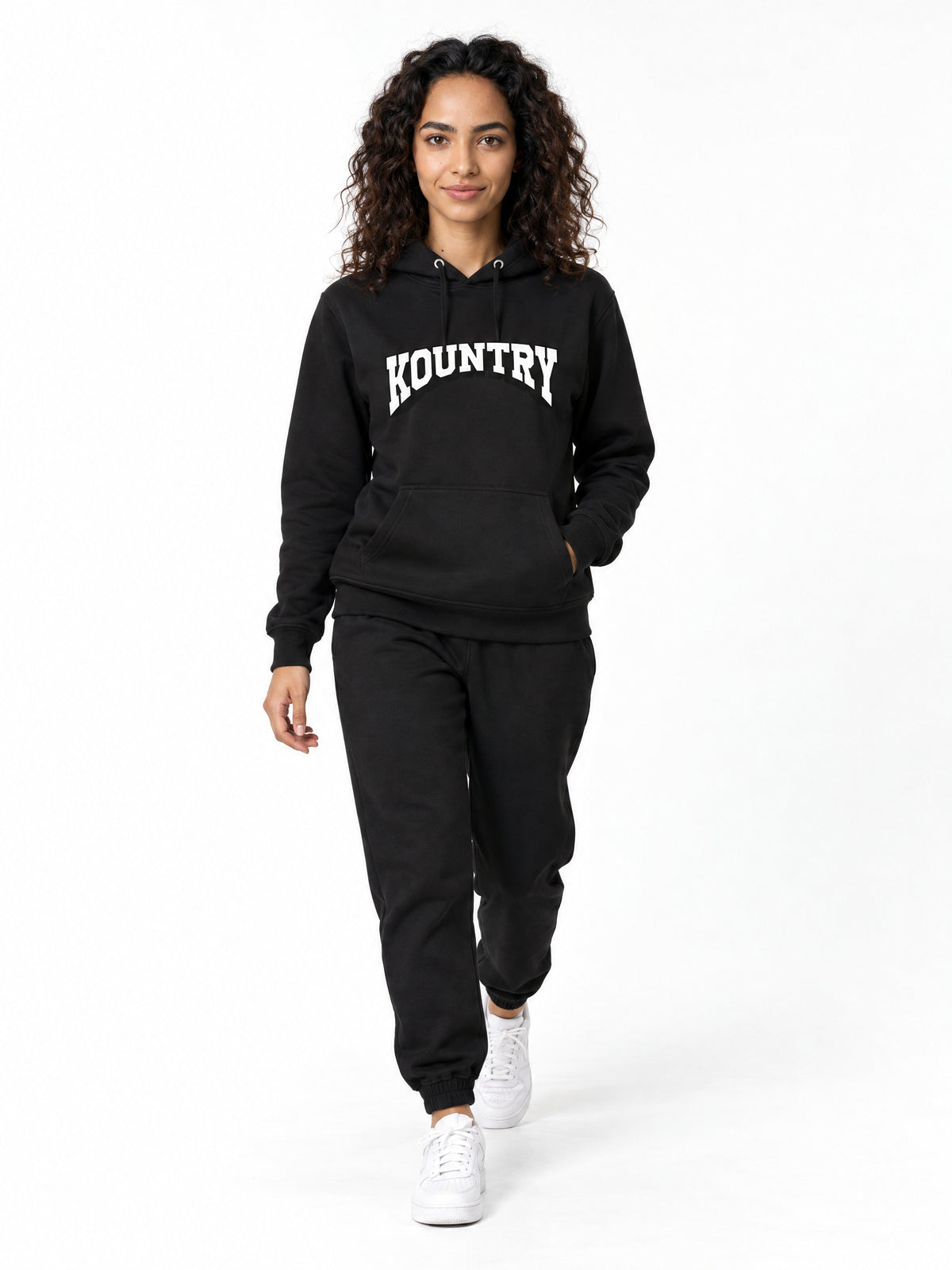 Kountry Arch Core Hoodie — Onyx Black