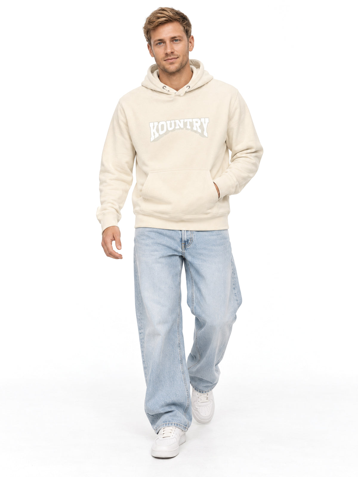 Kountry Arch Core Hoodie — Sahara Bone