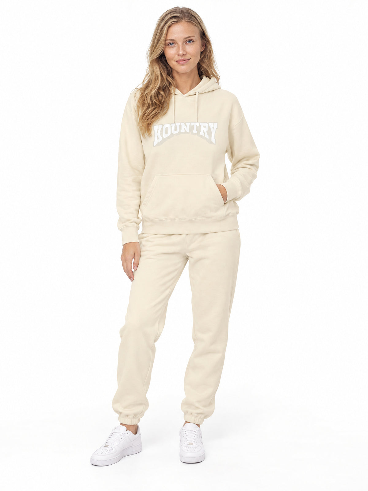 Kountry Arch Core Hoodie — Sahara Bone