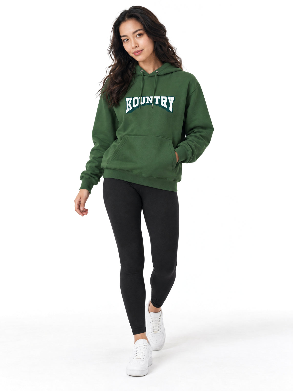 Kountry Arch Core Hoodie — Atlas Green